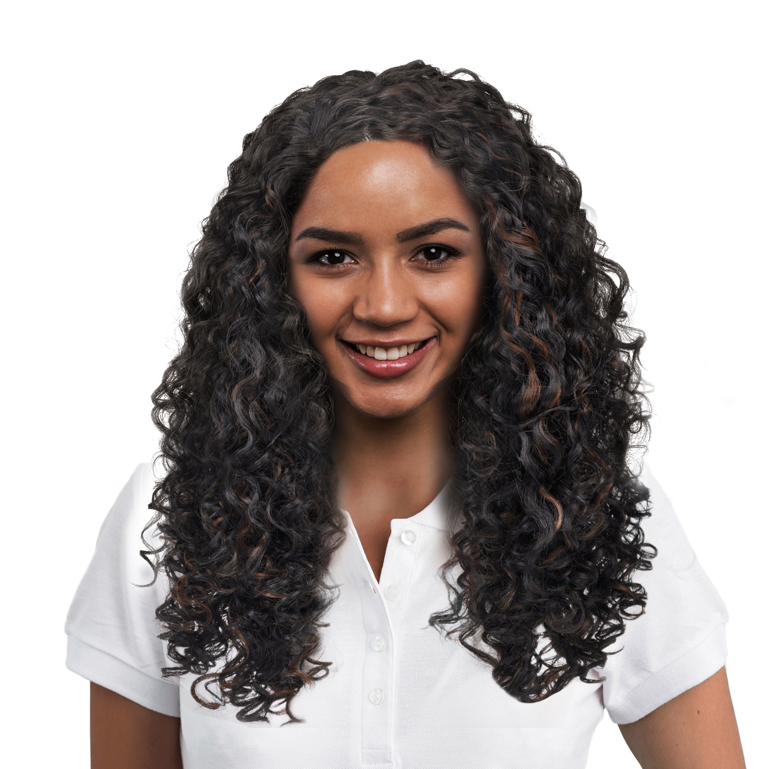 Hand-made Long Black Curly Hair Women Heat Resistant Synthetic No Lace Full Wigs - Picture 10 of 47