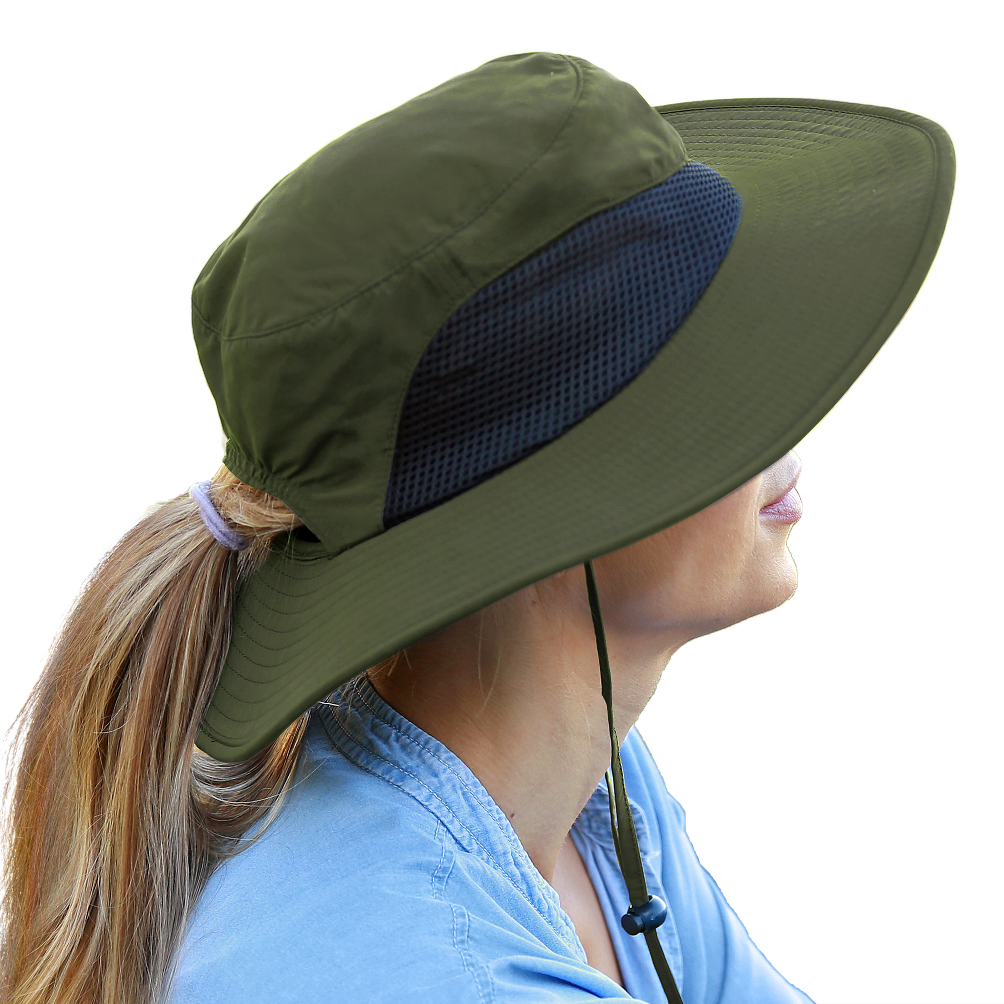 Womens Sun Hat UV Protection Wide Brim Bucket Hat Fishing Hiking Camping Beach - Picture 19 of 31