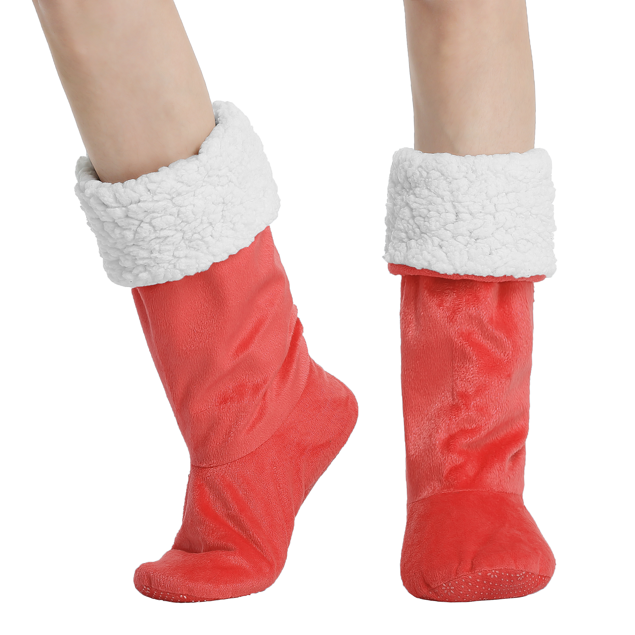 Ladies Slippers Womens Ankle Boots New Memory Foam Winter Christmas Booties US - Picture 84 of 99