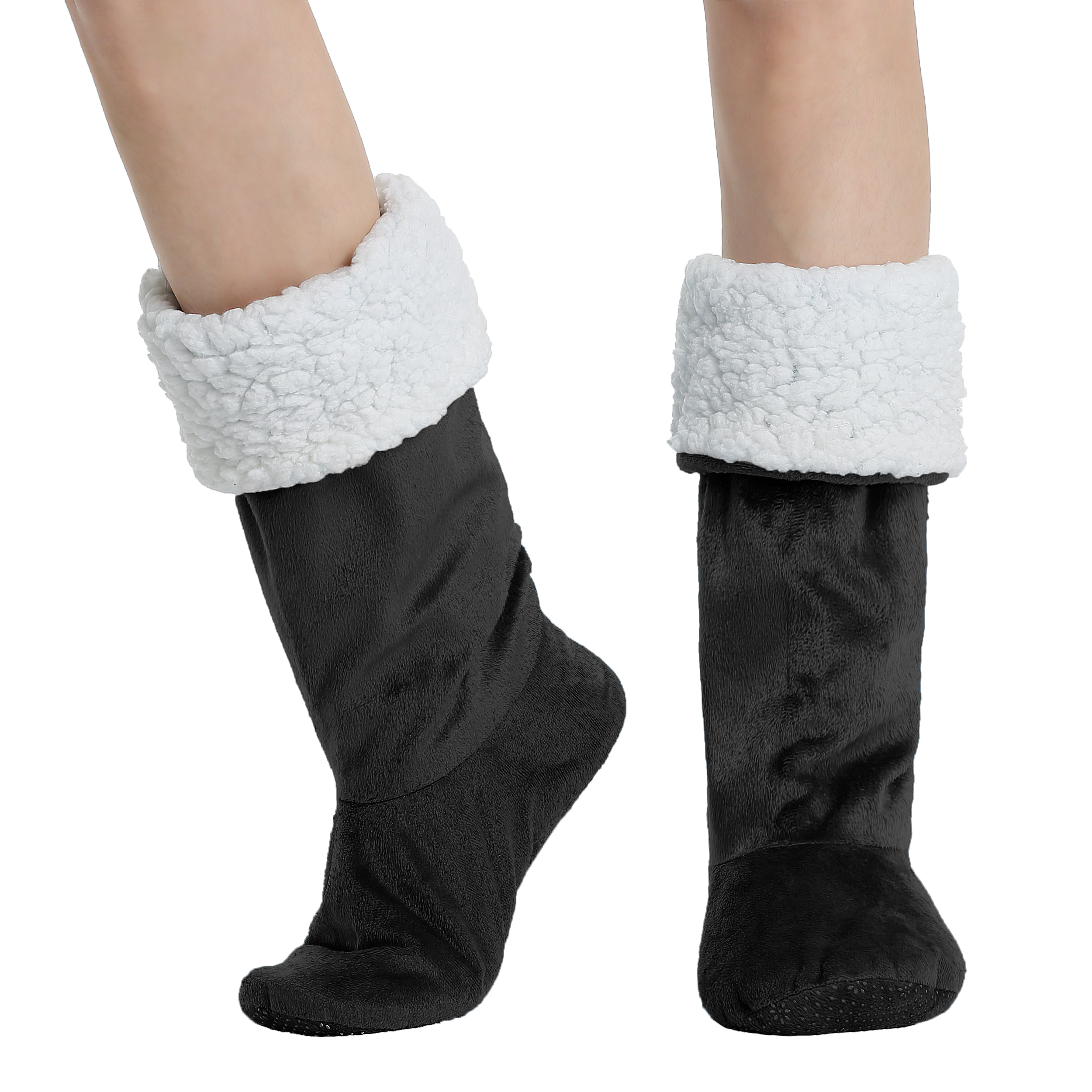 Ladies Slippers Womens Ankle Boots New Memory Foam Winter Christmas Booties US - Picture 20 of 99