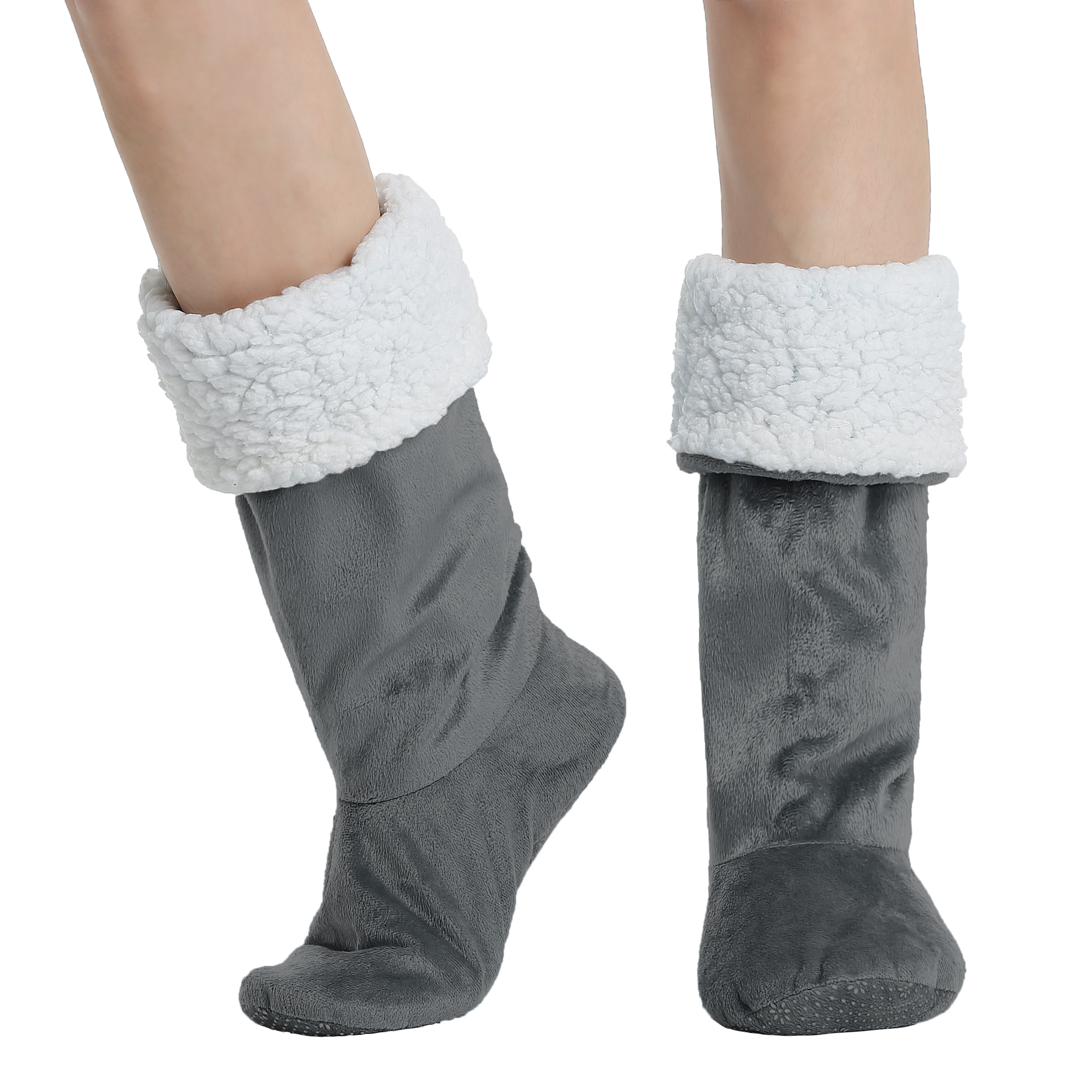 Ladies Slippers Womens Ankle Boots New Memory Foam Winter Christmas Booties US - Picture 36 of 99
