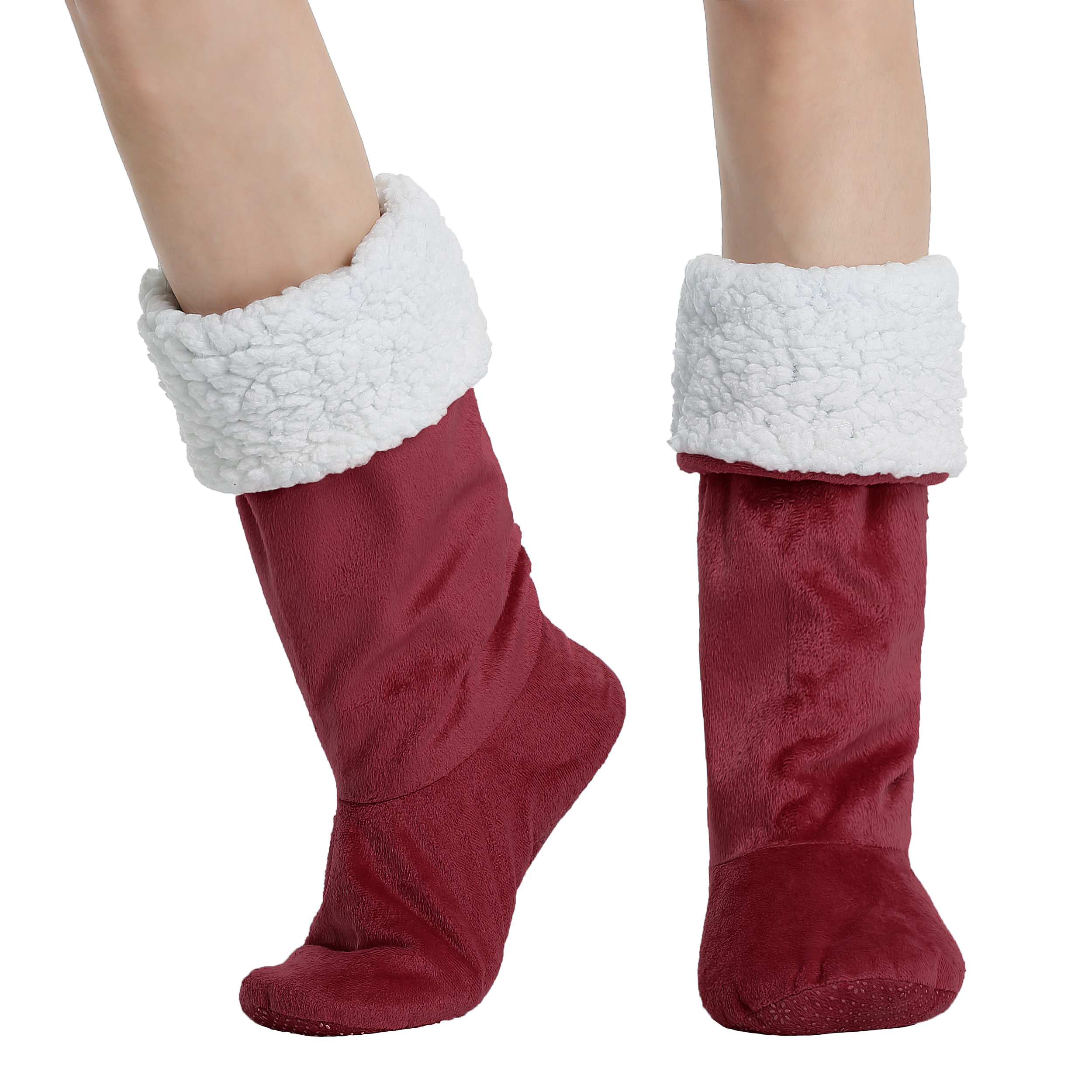 Ladies Slippers Womens Ankle Boots New Memory Foam Winter Christmas Booties US - Picture 92 of 99