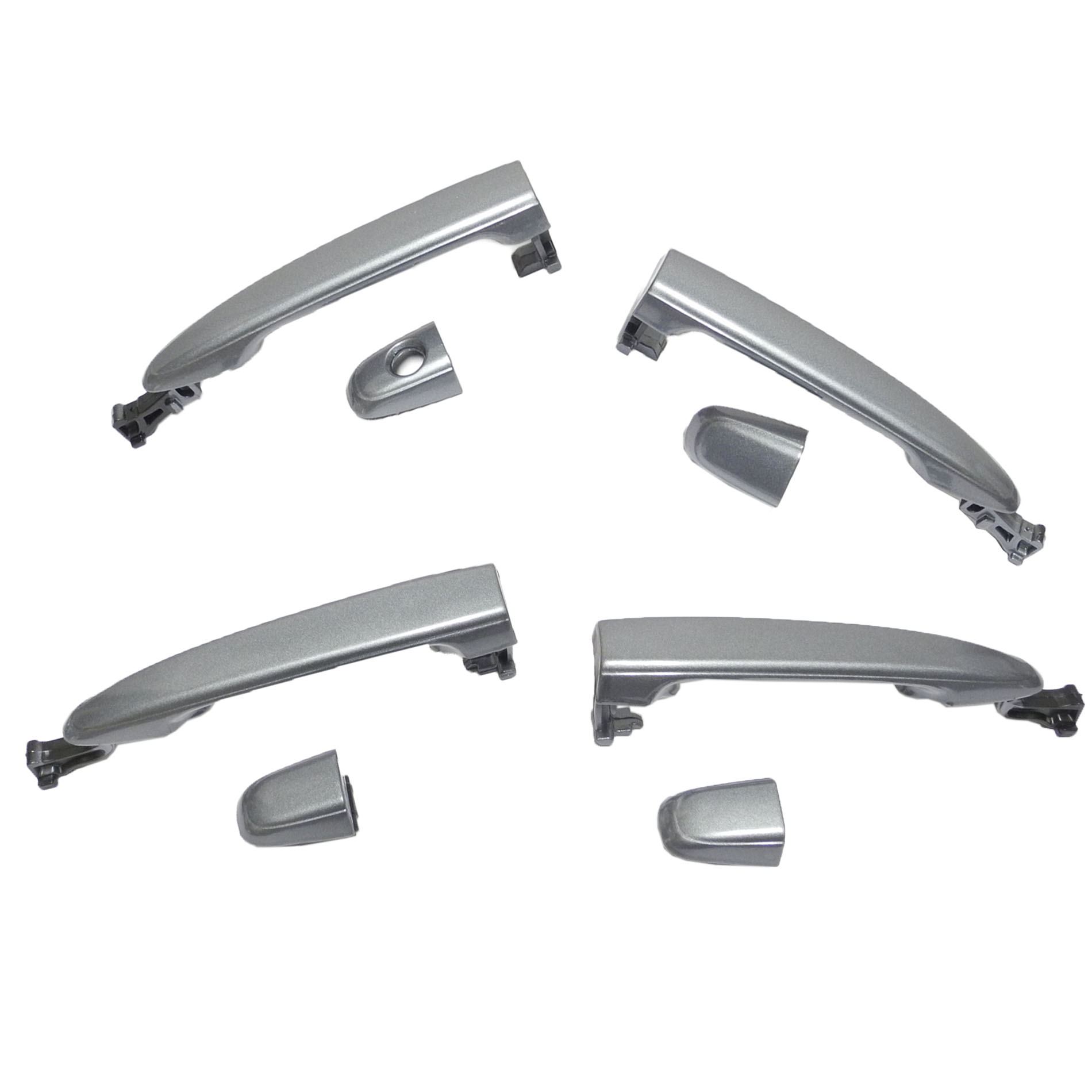 For Rear Left//Right 2004-2010 Sienna Blue Mirage Metallic 8R5 Outside Outer Door Handle W//O Keyhole 2004 2005 2006 2007 2008 2009 2010