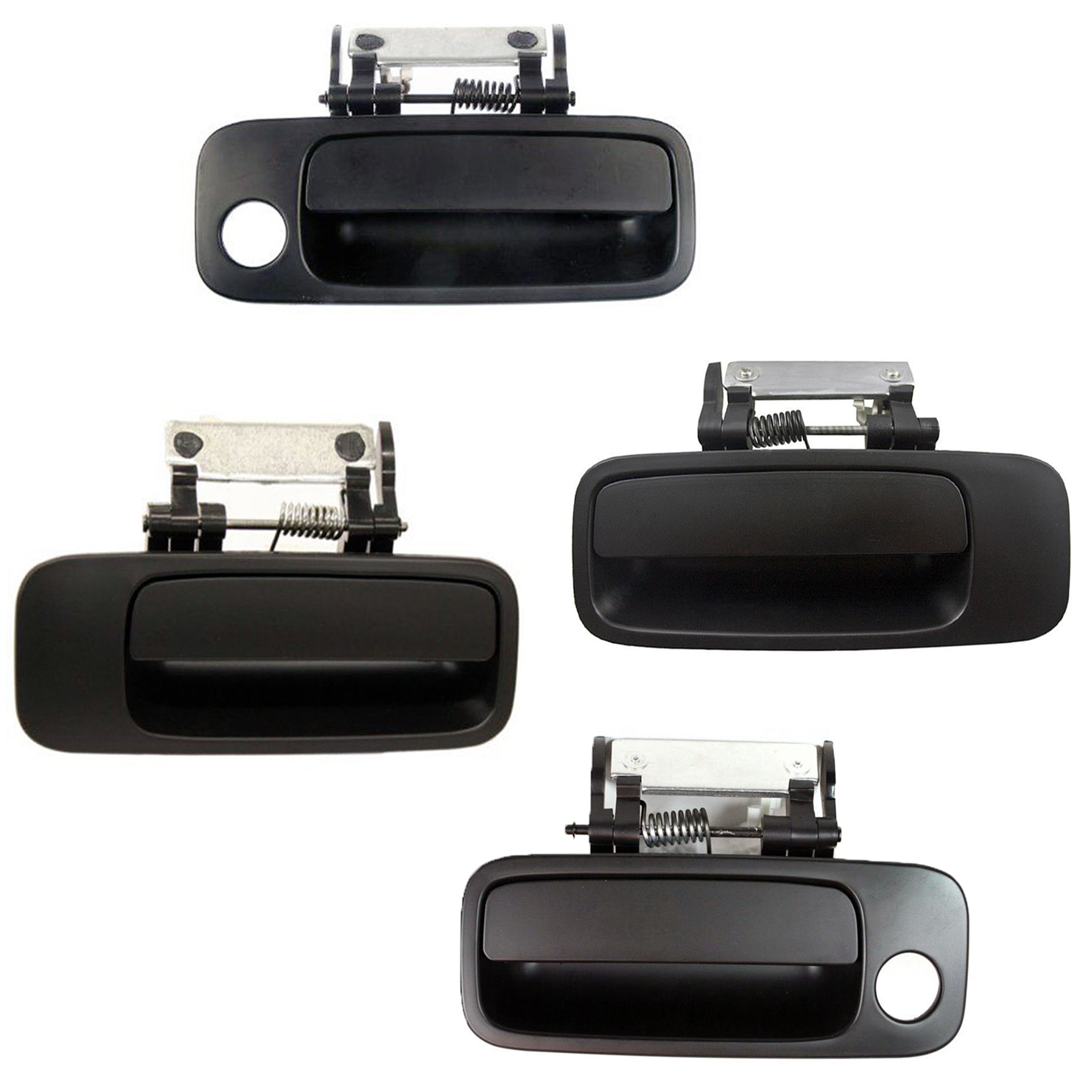 2000-2004 Toyota Avalon Non Painted Black For Rear Outside Door Handle Set 2PCS