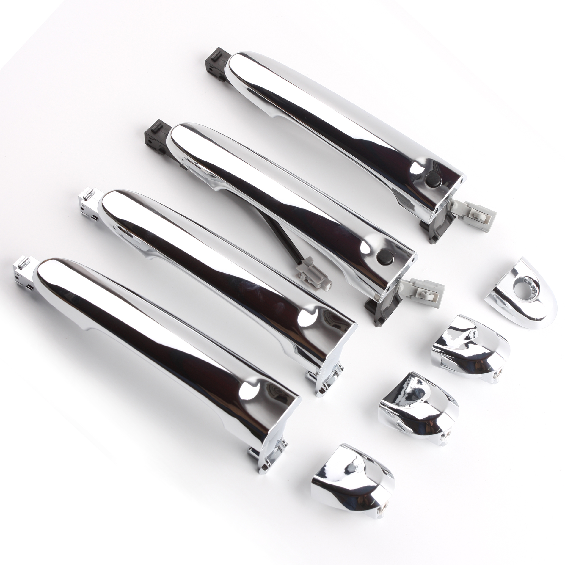 New For Set 4pcs Exterior Outside Door Handle Chrome