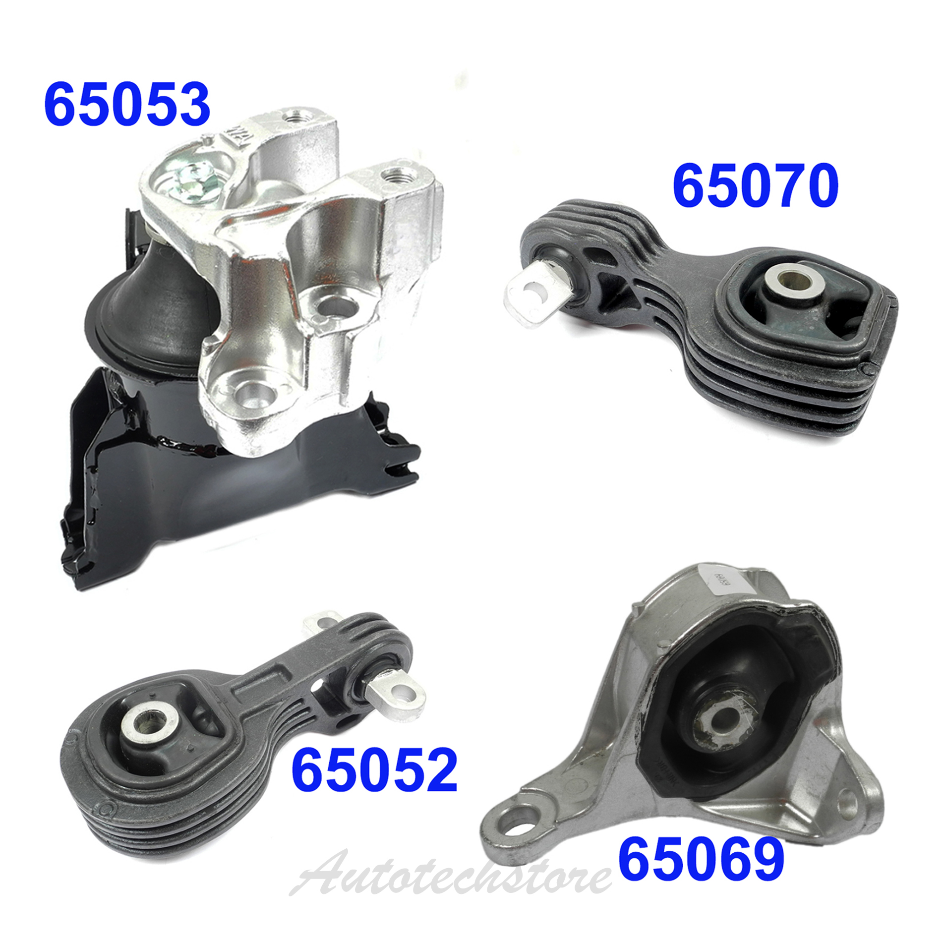 For 12-14 Honda CR-V 2.4L Engine Motor & Trans Mount Set 65052 65053 65069 65070 For 12-14 Honda CR-V 2.4L Engine Motor & Trans Mount Set 65052 65053 65069 65070
