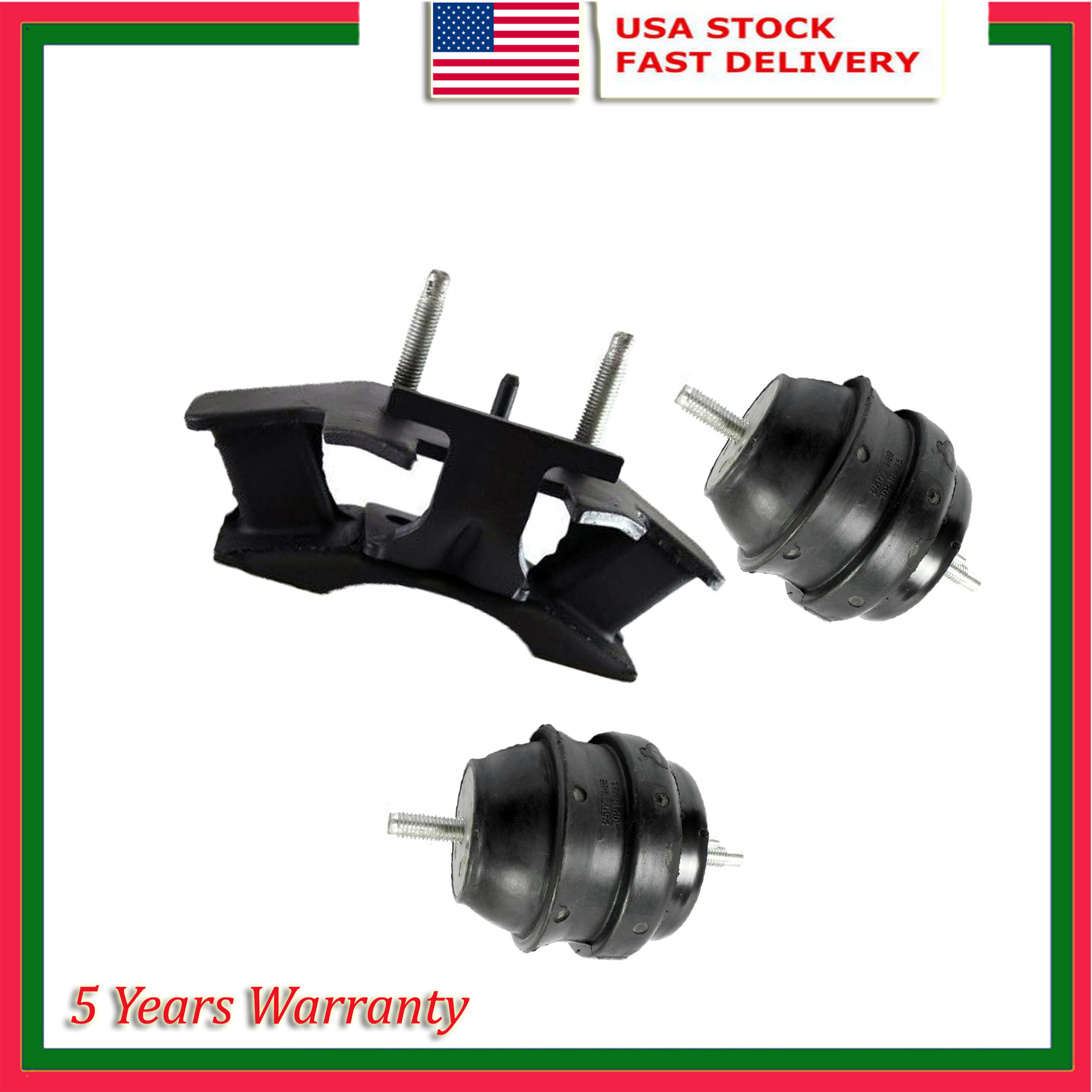 2004 Cadillac CTS 3.2L Auto 5455*2 5373 Set 3PCS For Engine Motor /& Trans Mount