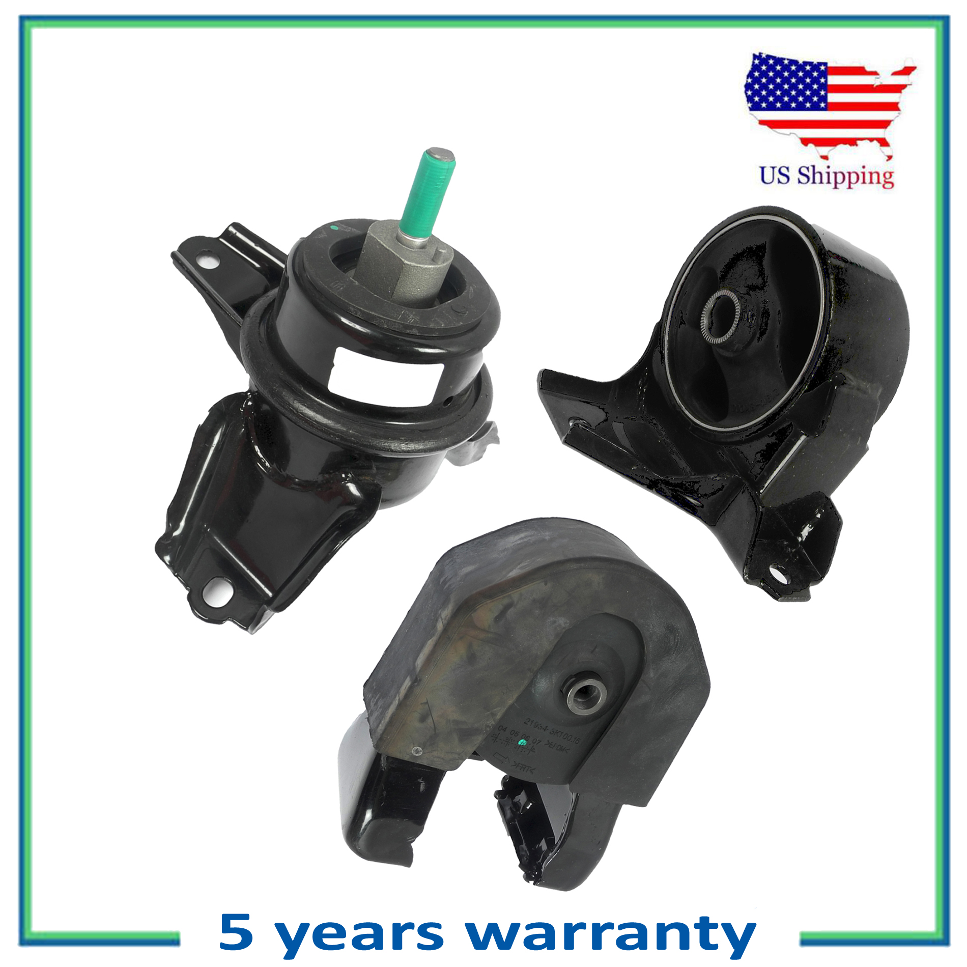 Engine Motor Mount For 20092010 Hyundai Sonata 2.4L 3PCS 7163 7162