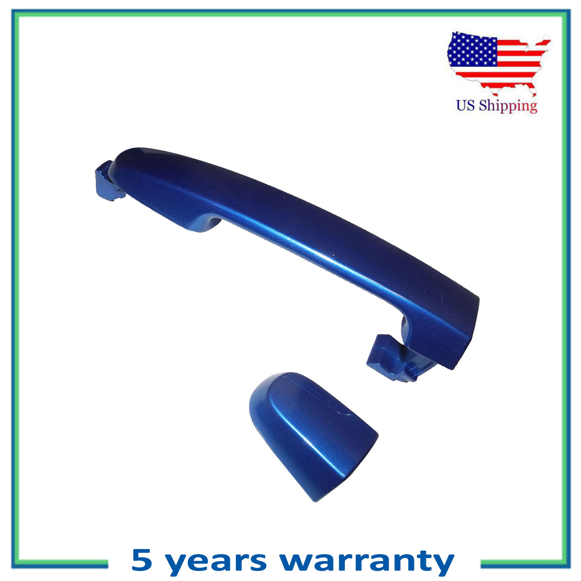 Outside Outer Exterior Chrome Rear Door Handle W//O Keyhole Left or Right LH=RH
