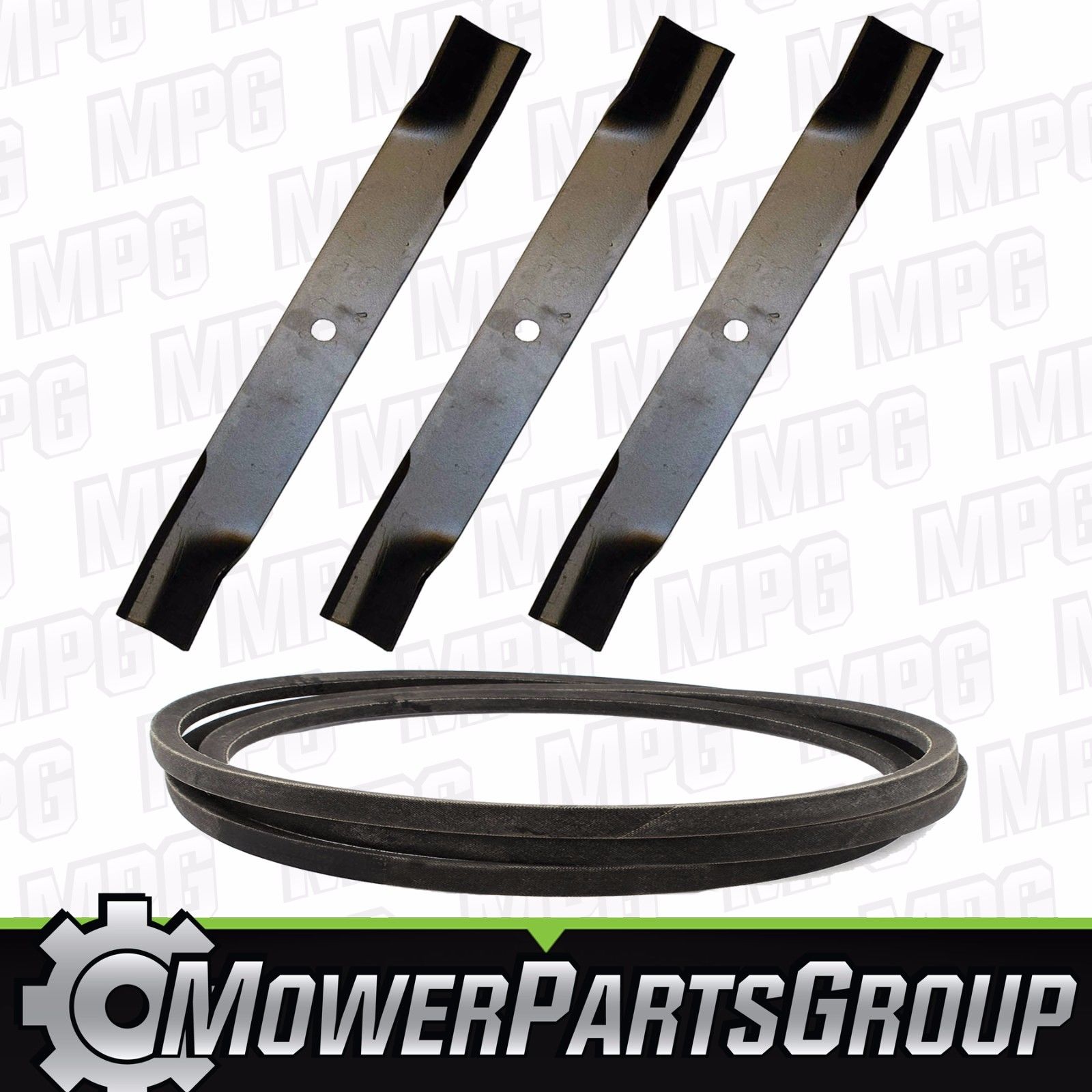 Hustler Raptor 52" Deck Belt and Blade Kit Replaces 791988 603995