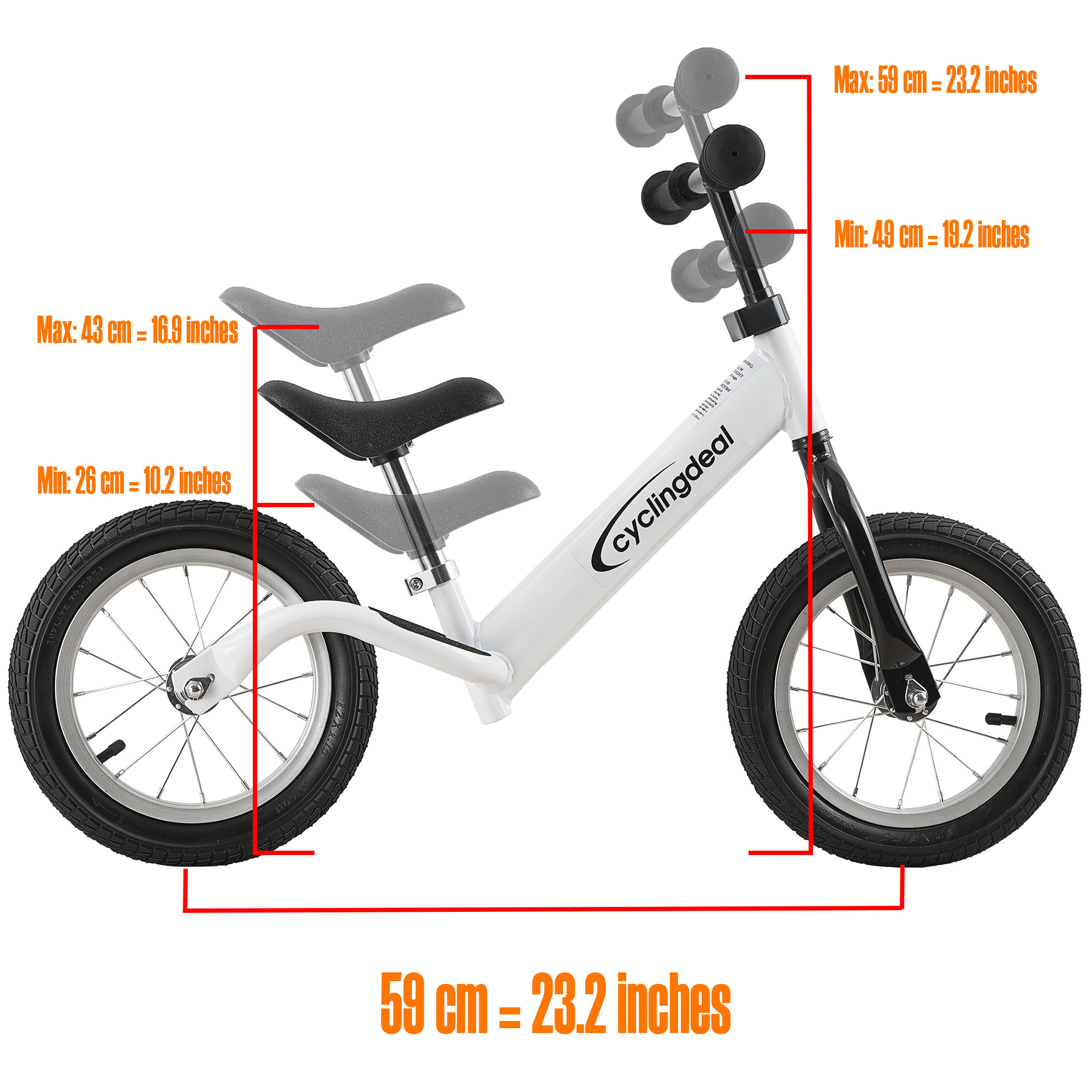 Kids Child Push Balance Bike Bicyle 12 