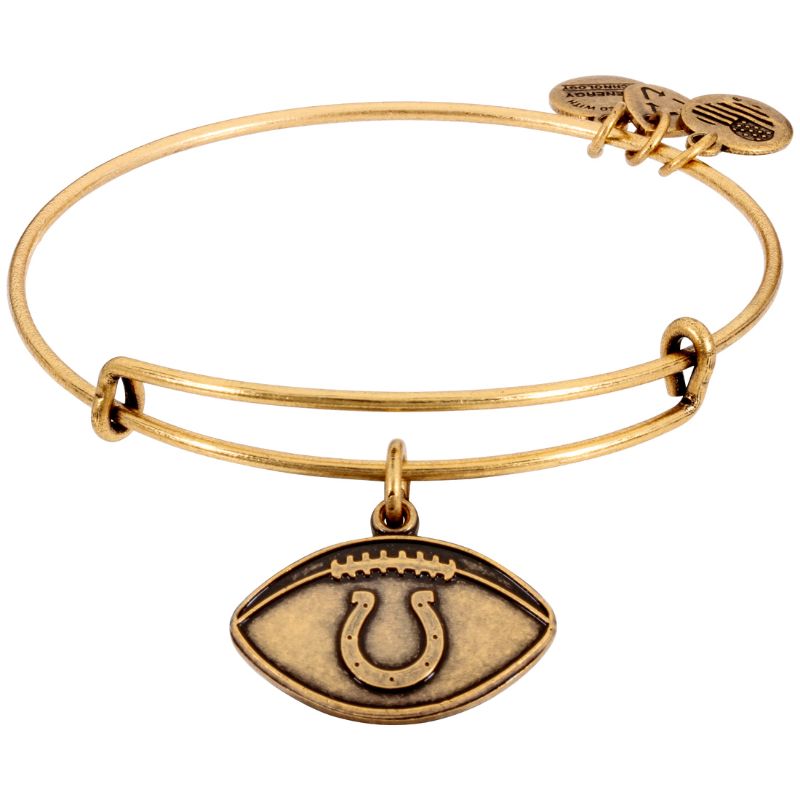 Alex And Ani NFL Indianapolis Colts Gold One Size Bracelet