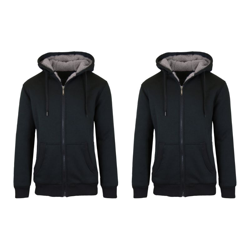 men's heavyweight sherpa lined hoodie