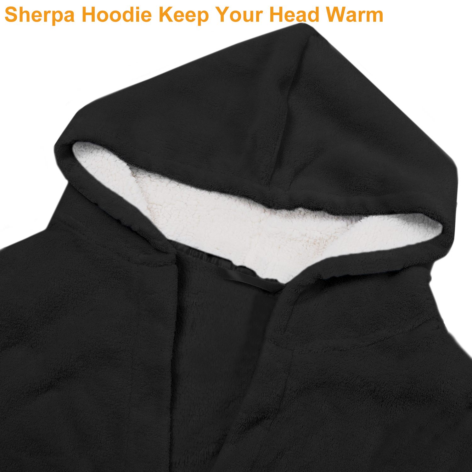 Womens Hooded Bathrobe Ladies Fluffy Sherpa Spa Long Robe Shawl Collar Warm Soft - Picture 4 of 10