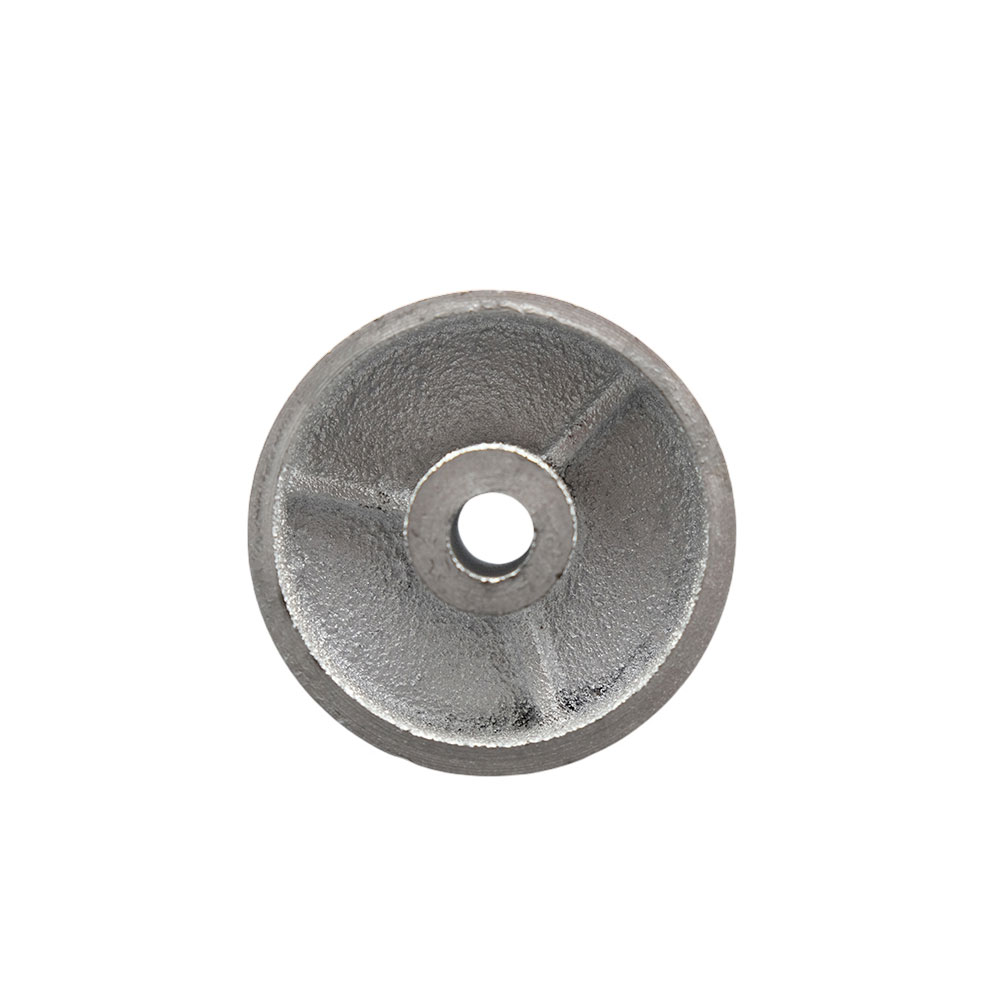 3" x 1.25" Semi Steel Cast Iron Wheel Only - 1/2" Bore - 350 lbs Capacity per Wheel  -  Service Caster Brand — photo 1