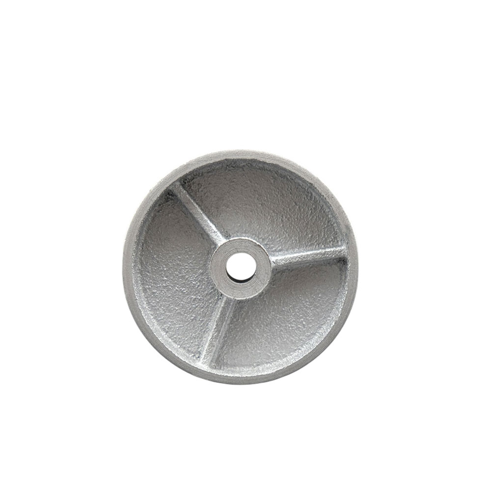 4" x 1.25" Semi Steel Cast Iron Wheel Only - 1/2" Bore - 350 lbs Capacity per Wheel  -  Service Caster Brand — photo 1