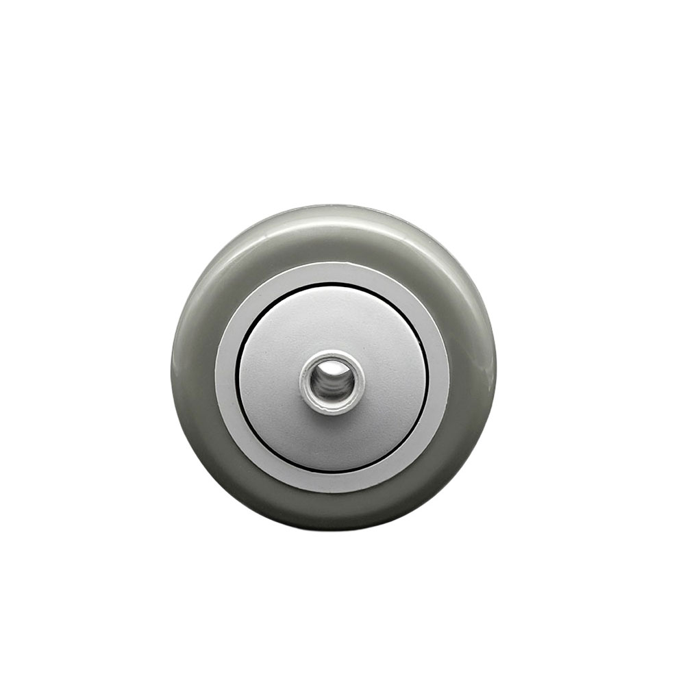 3" x 1.25" Gray Polyurethane on Gray Polyolefin Wheel Only with Precision Ball Bearing - 3/8" Bore - Non Marking/Non Marring - 300 lbs Capacity per Wheel  -  Service Caster Brand — photo 1