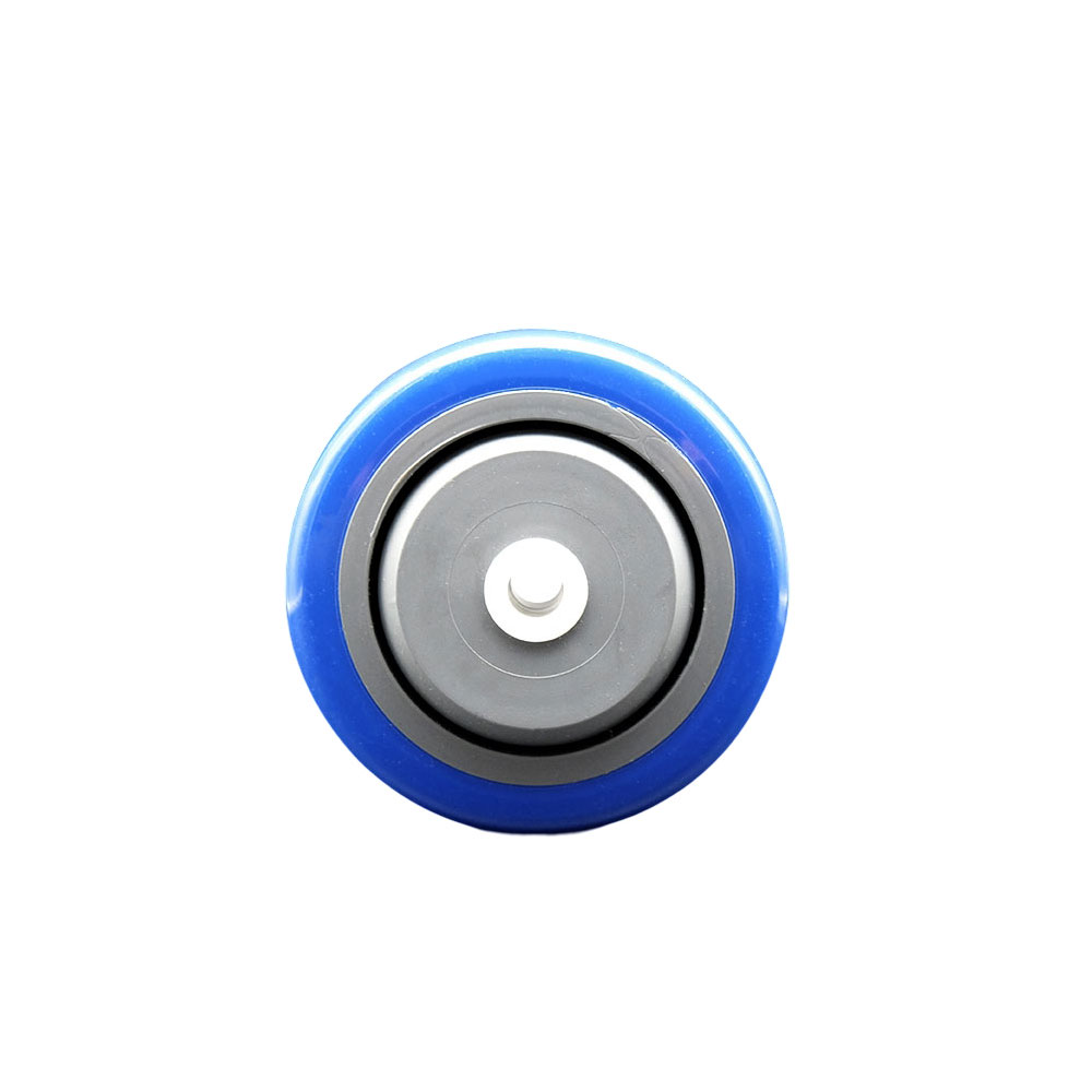 Service Caster Brand Replacement Wheel for Grainger Wheel 1KA89 - 3.5 Inch Blue Polyurethane Wheel Only with Precision Ball Bearing - 3/8" Bore - Fits Shopping Carts and Platform Trucks — photo 1