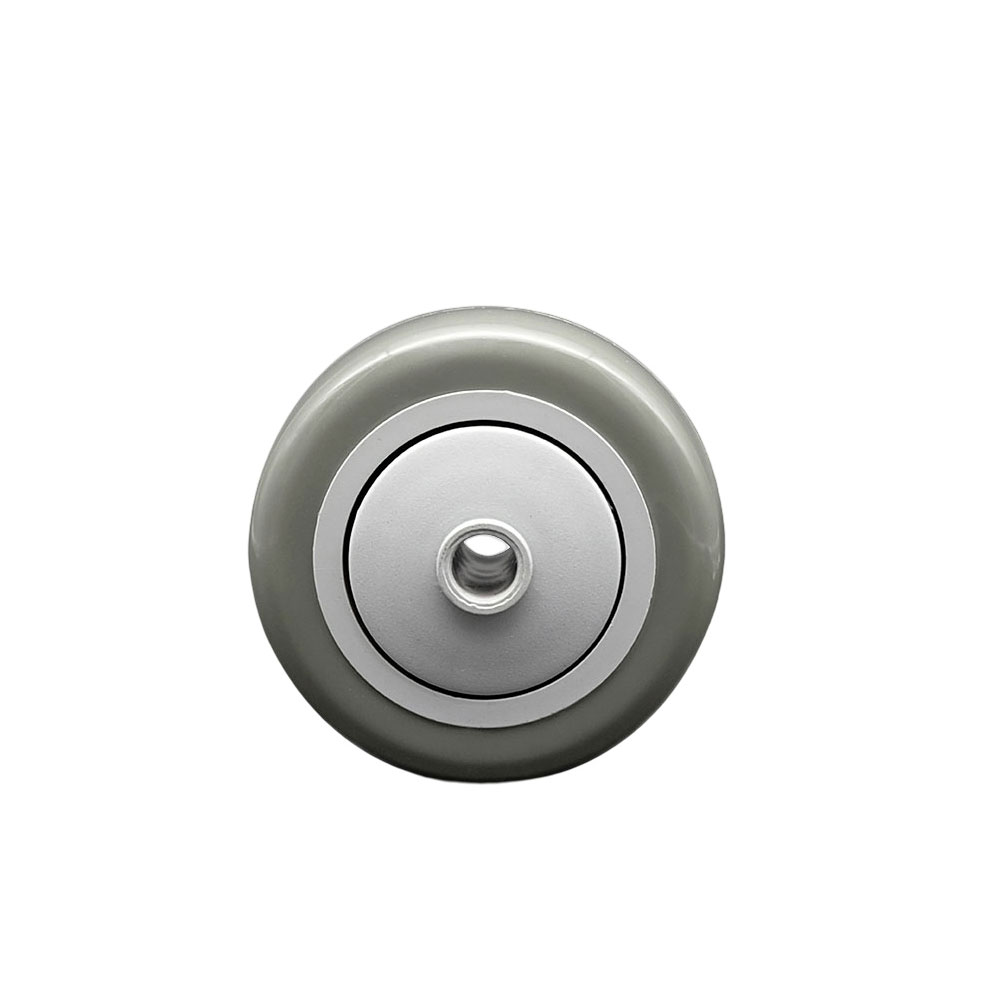 Service Caster Brand Replacement Wheel for Grainger Wheel 1KA89 - 3.5 Inch Gray Polyurethane Wheel Only with Precision Ball Bearing - 3/8" Bore - Fits Shopping Carts and Platform Trucks — photo 1