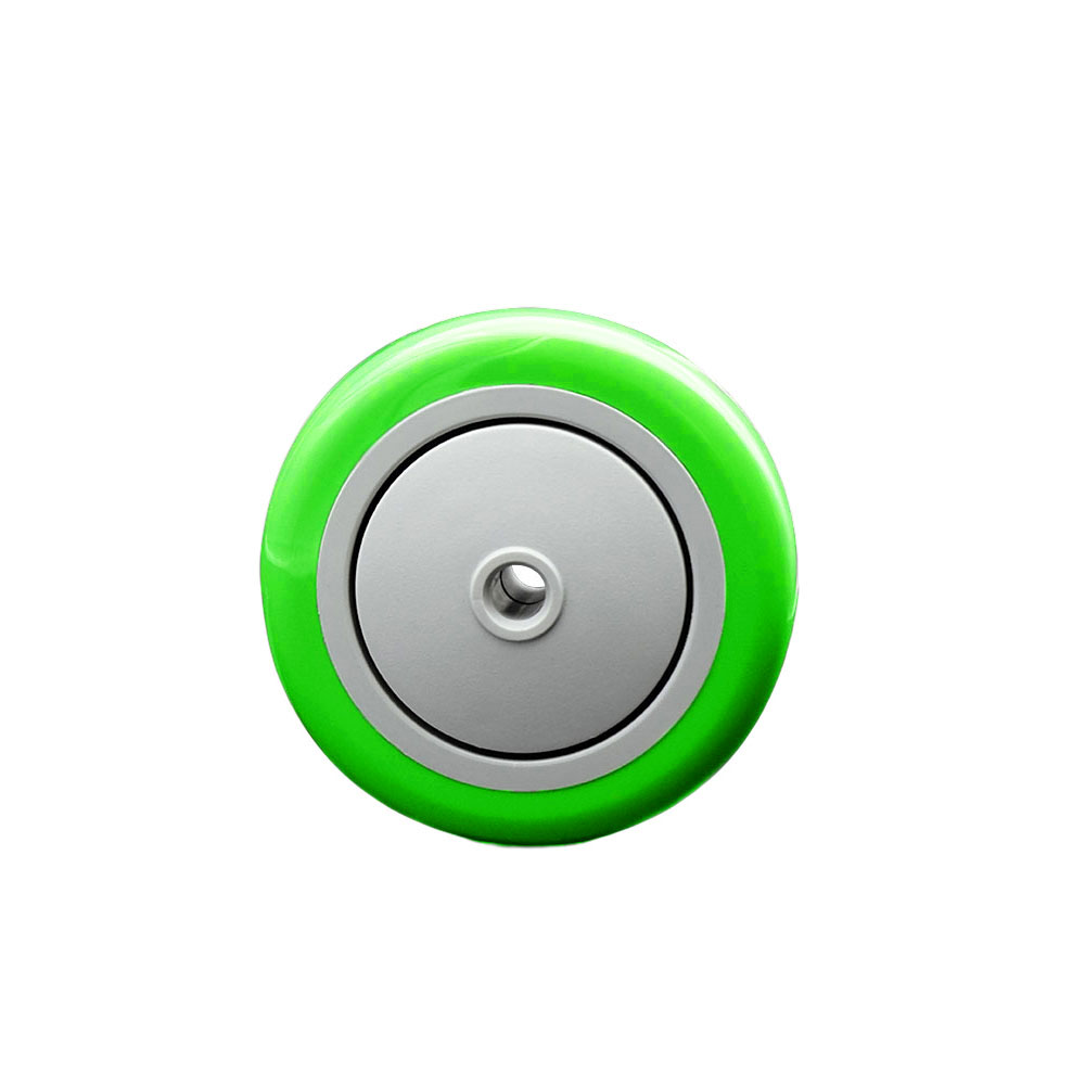 Service Caster Brand Replacement Wheel for Grainger Wheel 26Y356 - 4 Inch Green Polyurethane Wheel Only with Precision Ball Bearing - 3/8" Bore - Fits Shopping Carts and Platform Trucks — photo 1