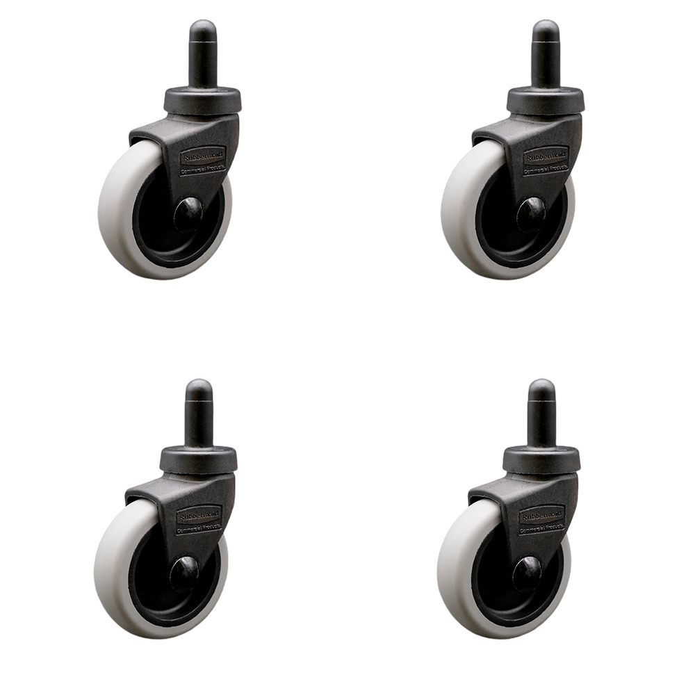 7570-L2 - Rubbermaid Mop Bucket Casters - 3" Non-Marking Wheel - Set of 4 - Service Caster — photo 1