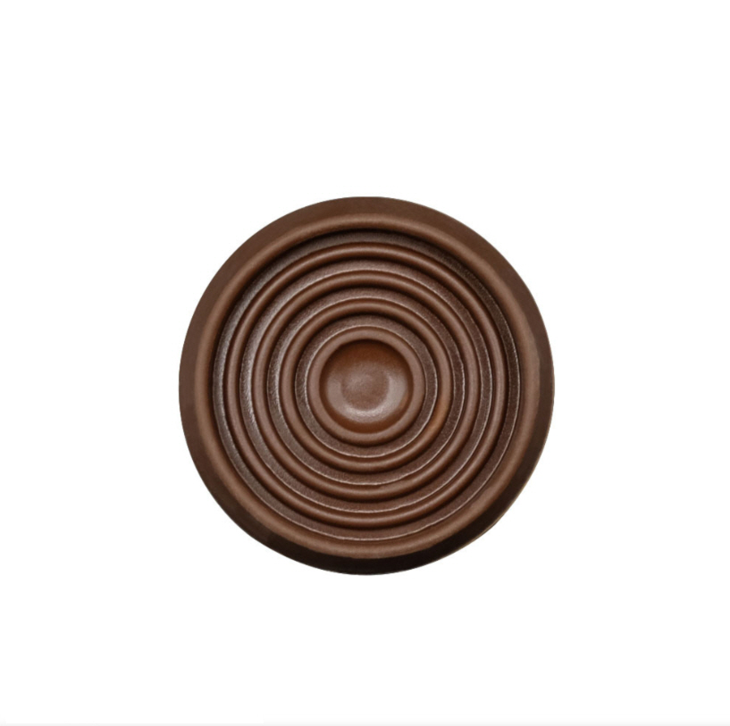 Service Caster Brand Non Slip Furniture Pads- 1-3/4 Round Rubber Anti Skid Caster Cups, Leg Coasters- Couch, Chair, Feet, and Bed Stoppers- Anti-Sliding Floor Protectors for Furniture (Set of 4) Brown — photo 1