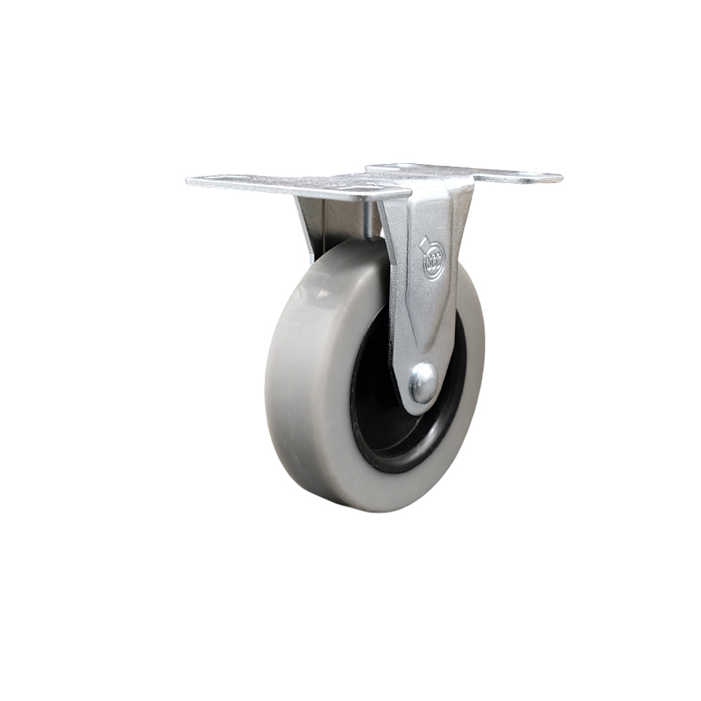 Service Caster Brand Replacement for Colson Caster 1.03008.441 - 3 Inch Rigid Thermoplastic Rubber Caster Wheel with 2-3/8 Inch by 3-5/8 Inch Overall Top Plate - 110 lbs. Per Caster — photo 1