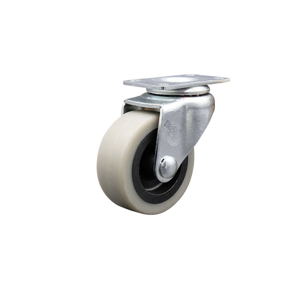 2 Inch Swivel Thermoplastic Rubber Caster Wheel with Top Plate - 80 lbs. Per Caster - Service Caster Brand — photo 1