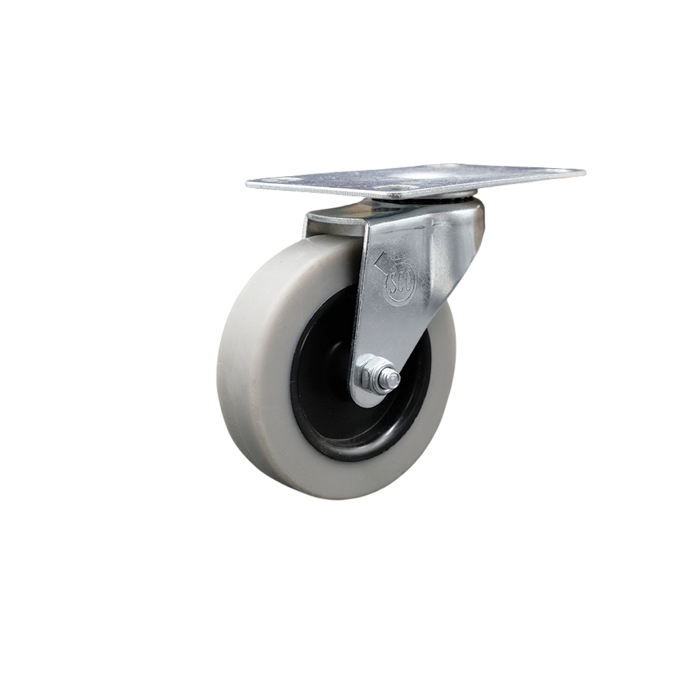 Service Caster Brand Replacement for Colson Caster 1.03356.441 - 3 Inch Swivel Thermoplastic Rubber Caster Wheel with 2-3/8 Inch by 3-5/8 Inch Overall Top Plate - 110 lbs. Per Caster — photo 1