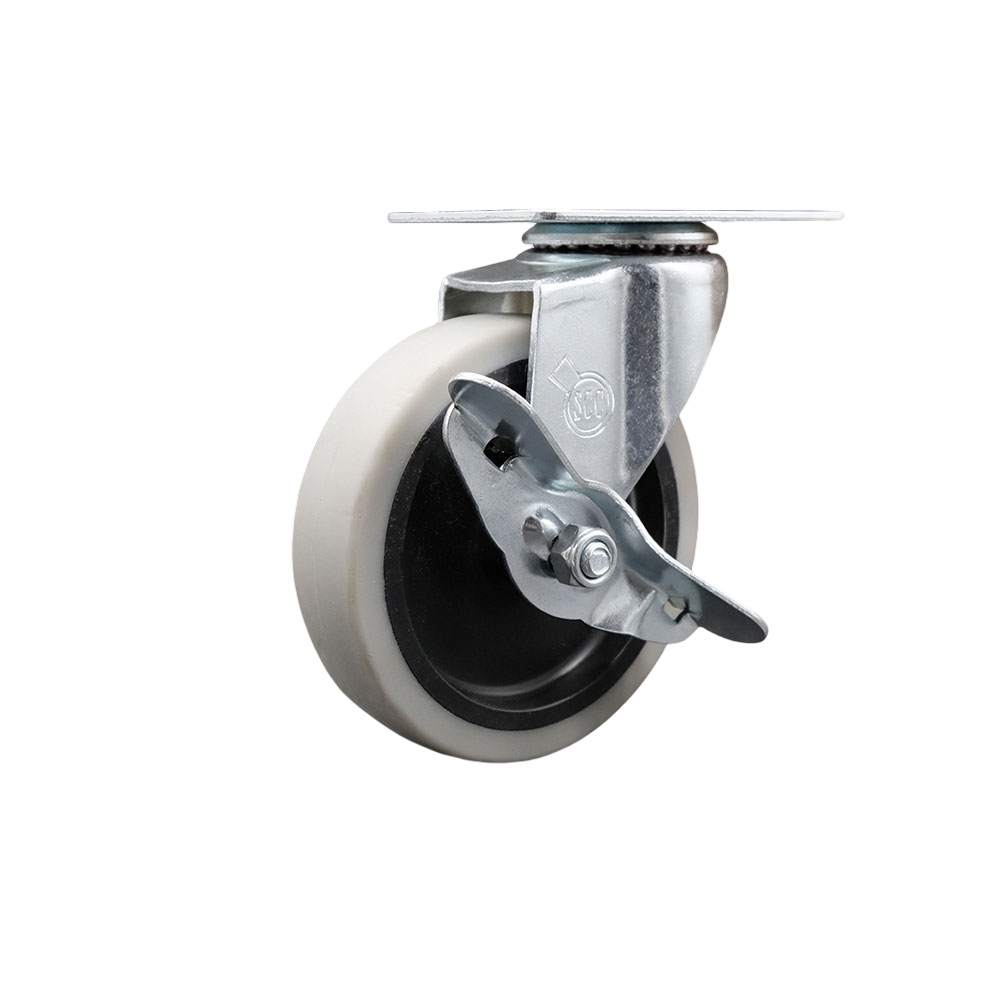 Rubbermaid Mobile Work Center 7734-88 Replacement Swivel Caster with Brake – Fits Rubbermaid Mobile Work Center 7734-88 – Service Caster Brand — photo 1