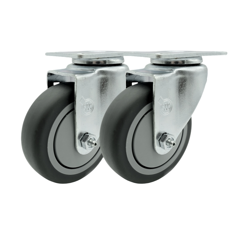 FG25656 Rubbermaid Cube Truck Utility Truck Quiet Replacement Swivel Caster Set – Fits Rubbermaid Cube Utility Truck – Set of 2 - Service Caster Brand — photo 1