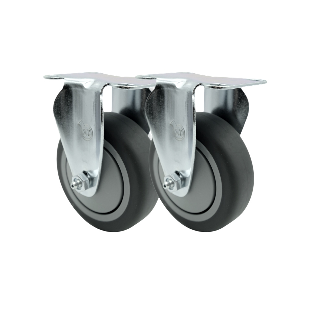 FG27275 Rubbermaid Cube Truck Utility Truck Quiet Replacement Rigid Caster Set – Fits Rubbermaid Cube Utility Truck – Set of 2 - Service Caster Brand — photo 1