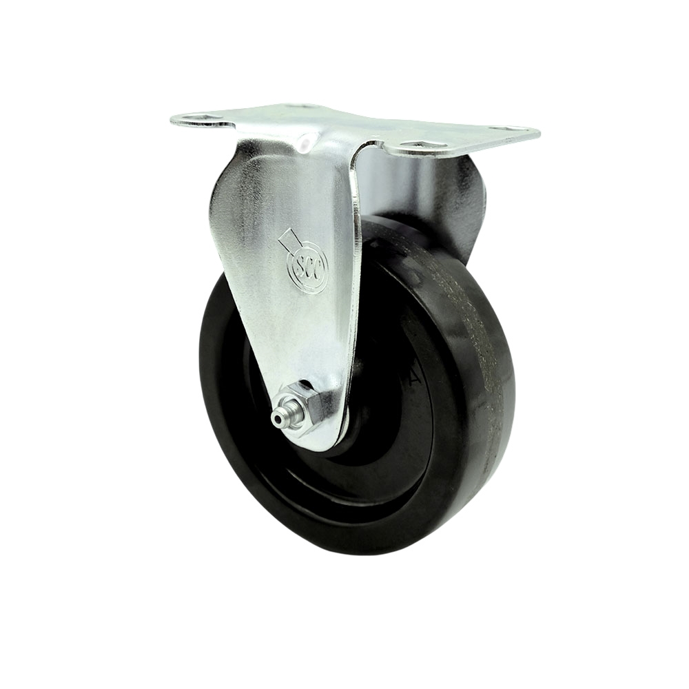 4 Inch Rigid Caster with Phenolic Wheel - 300 lbs Capacity per Caster - Service Caster Brand — photo 1