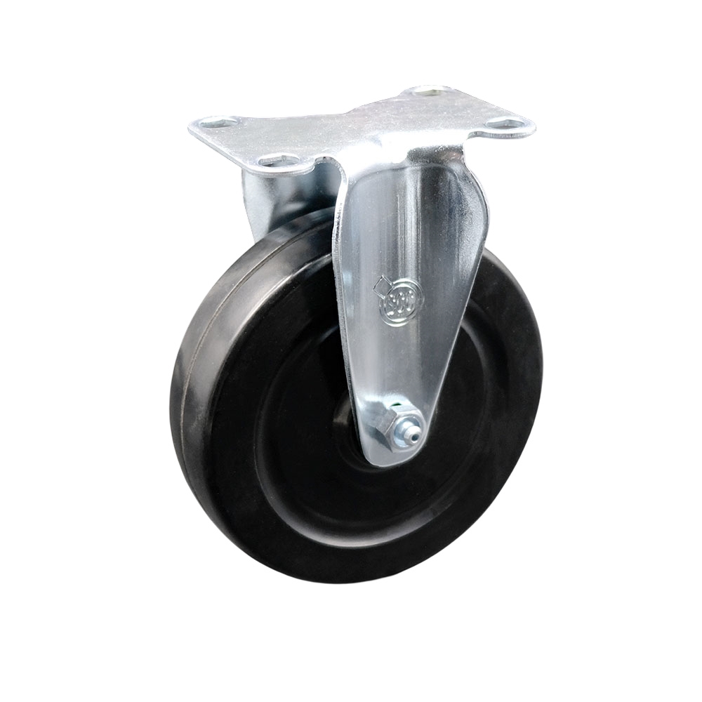 5 Inch Rigid Caster with Hard Rubber Wheel - 300 lbs per Caster - Service Caster Brand — photo 1