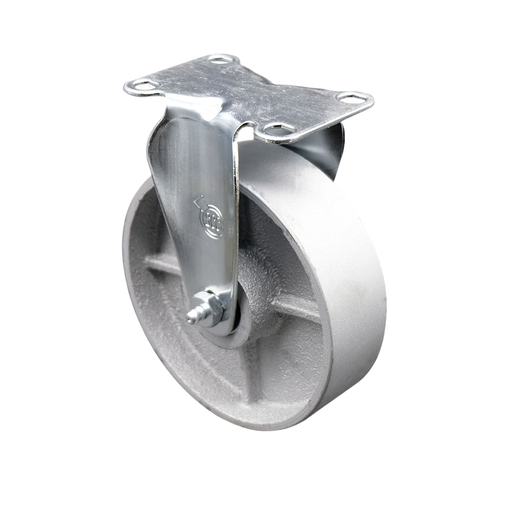 Service Caster Brand Replacement for Colson Caster 2.05208.12 MTG59 - Rigid Caster with 5 Inch Semi Steel Cast Iron Wheel - 3-1/8 Inch x 4-1/8 Inch Overall Top Plate - 300 lbs. Capacity Per Caster — photo 1