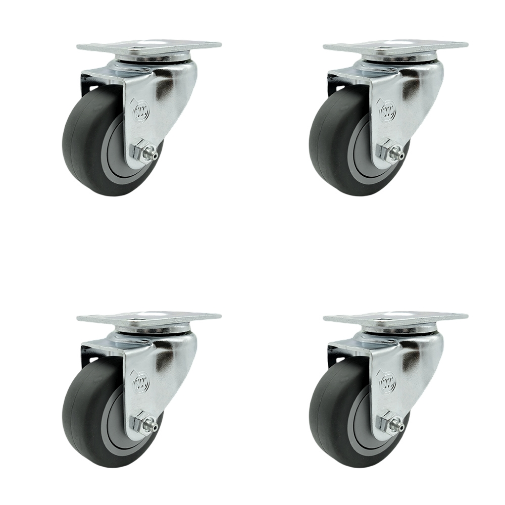 Cambro 60005 Ingredient Bin and Camcrisper Replacement Caster Set – Includes 4 Swivel Casters – Set of 4 - Service Caster Brand — photo 1