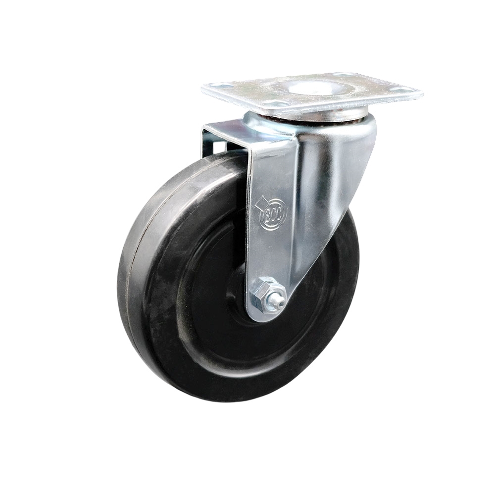 5 Inch Swivel Caster with Hard Rubber Wheel - 300 lbs per Caster - Service Caster Brand — photo 1