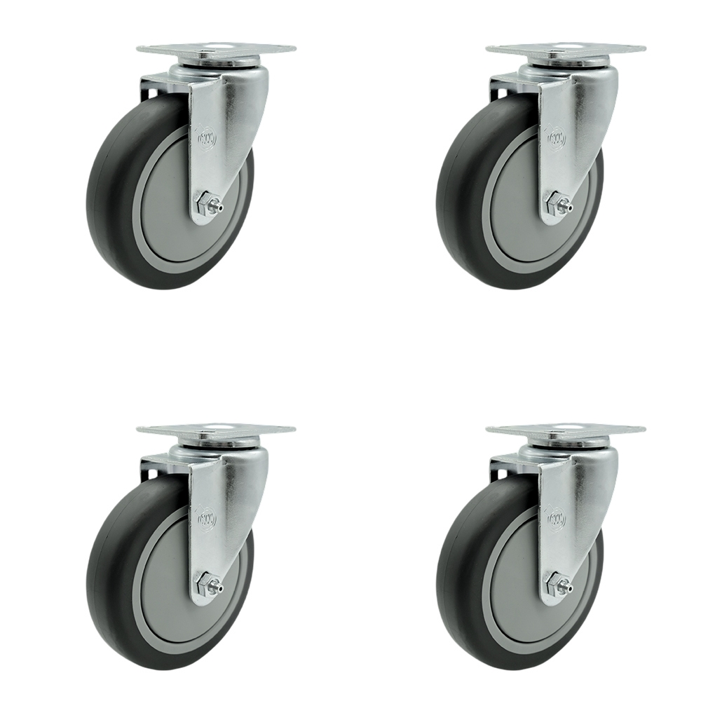 Cambro Dish Caddies Replacement Caster Set – Includes 4 Swivel Casters – Set of 4 - Service Caster Brand — photo 1