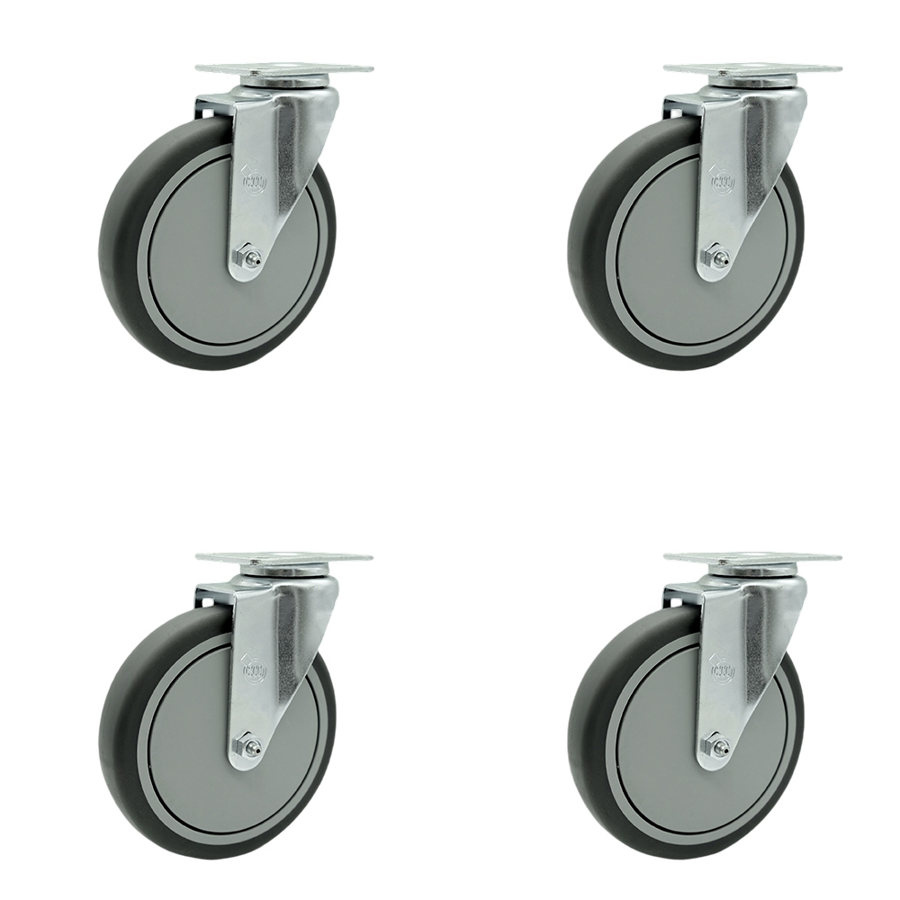 Cambro 60034 Beverage Service Cart Replacement Caster Set – Includes 4 Swivel Casters – Set of 4 - Service Caster Brand — photo 1