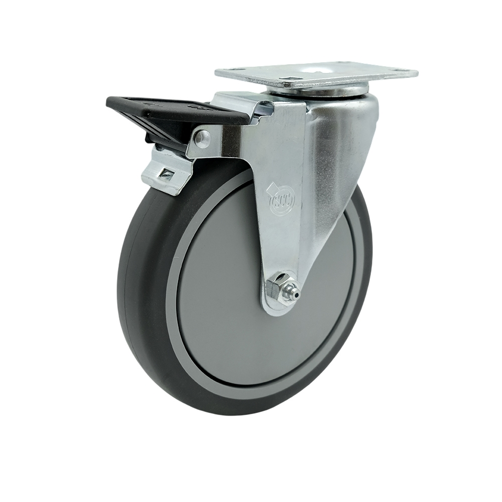 Cambro Beverage Service Cart Replacement Caster - 6 Inch Swivel Caster with Brake - Service Caster Brand — photo 1