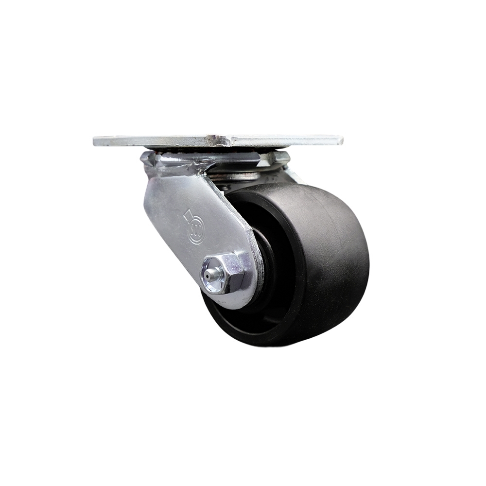 Heavy Duty Swivel Top Plate Caster with 3.25 Inch High Temperature Glass Filled Nylon Wheel and Ball Bearings - 900 lbs. Capacity/Caster - Service Caster Brand — photo 1