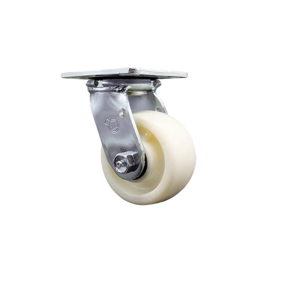 Heavy Duty Swivel Top Plate Caster with 4 Inch Nylon Wheel and Ball Bearings - 800 lbs. Capacity/Caster - Service Caster Brand — photo 1