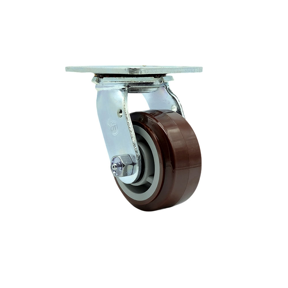 Service Caster Brand Replacement for McMaster Carr Caster 20115T12 – Swivel Top Plate Caster with 4 Inch Polyurethane Wheel – 600 lbs. Capacity Per Caster — photo 1