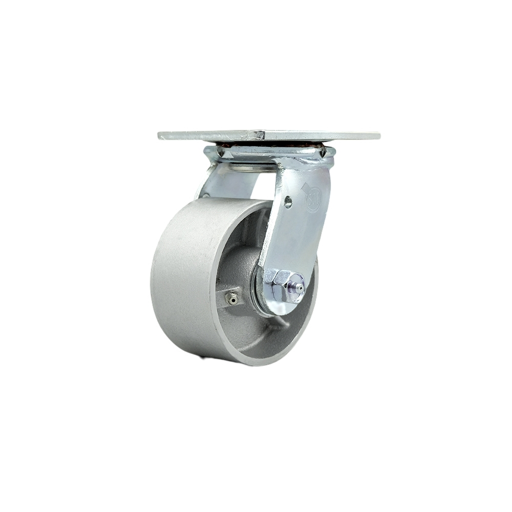 Service Caster Brand Replacement for McMaster Carr Caster 2408T31 - Swivel Top Plate Caster with 4 Inch Semi Steel Cast Iron Wheel - Heavy Duty Replacement Caster - 1,000 lbs. Capacity Per Caster — photo 1