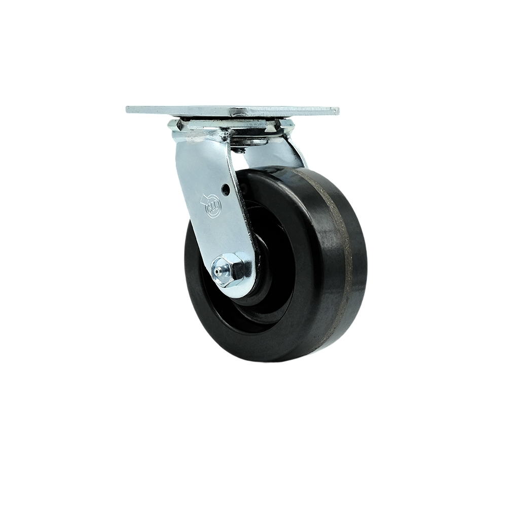 Service Caster Brand Replacement for Bassick  5ES8-7  Replacement Swivel Caster - 5 Inch Black Phenolic Wheel – 1,000 lbs. Capacity Per Caster — photo 1
