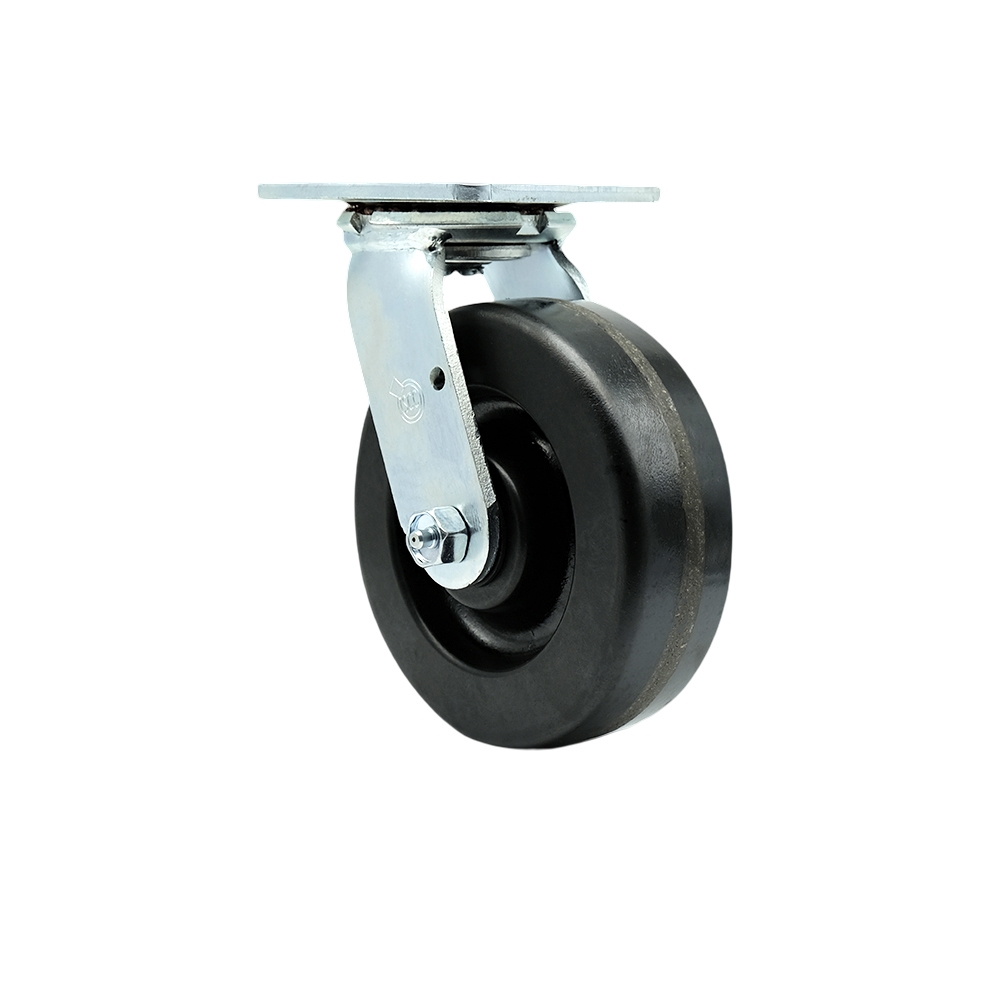 Service Caster Brand Replacement for Bassick  6AS8-7 Replacement Swivel Caster - 6 Inch Black Phenolic Wheel – 1,200 lbs. Capacity Per Caster — photo 1