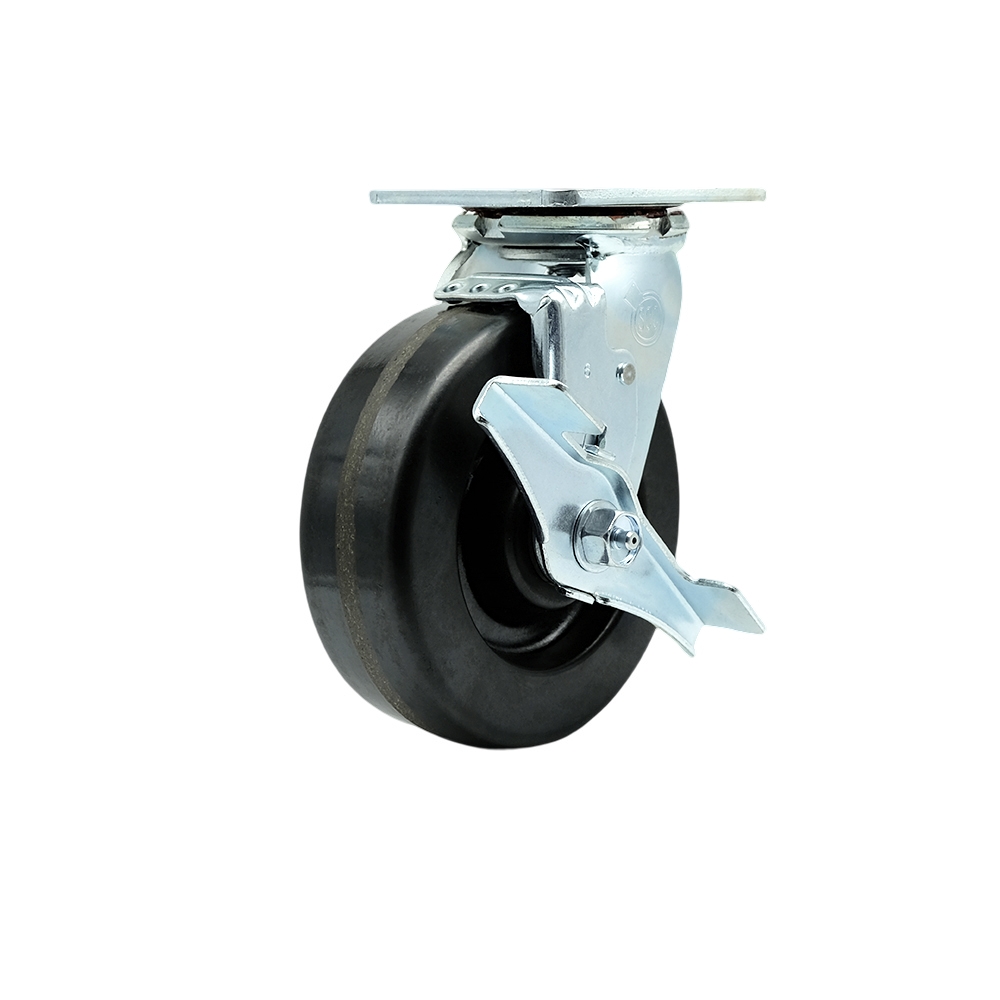 190CW44620B Assure Parts 6 Inch Swivel Caster with Brake - Fits Vulcan Models VC44EC-208/1 VC44EC-208/3 VC44EC-240/1 VC44EC-240/3 – Heavy Duty Replacement – Phenolic Wheel - Service Caster Brand — photo 1