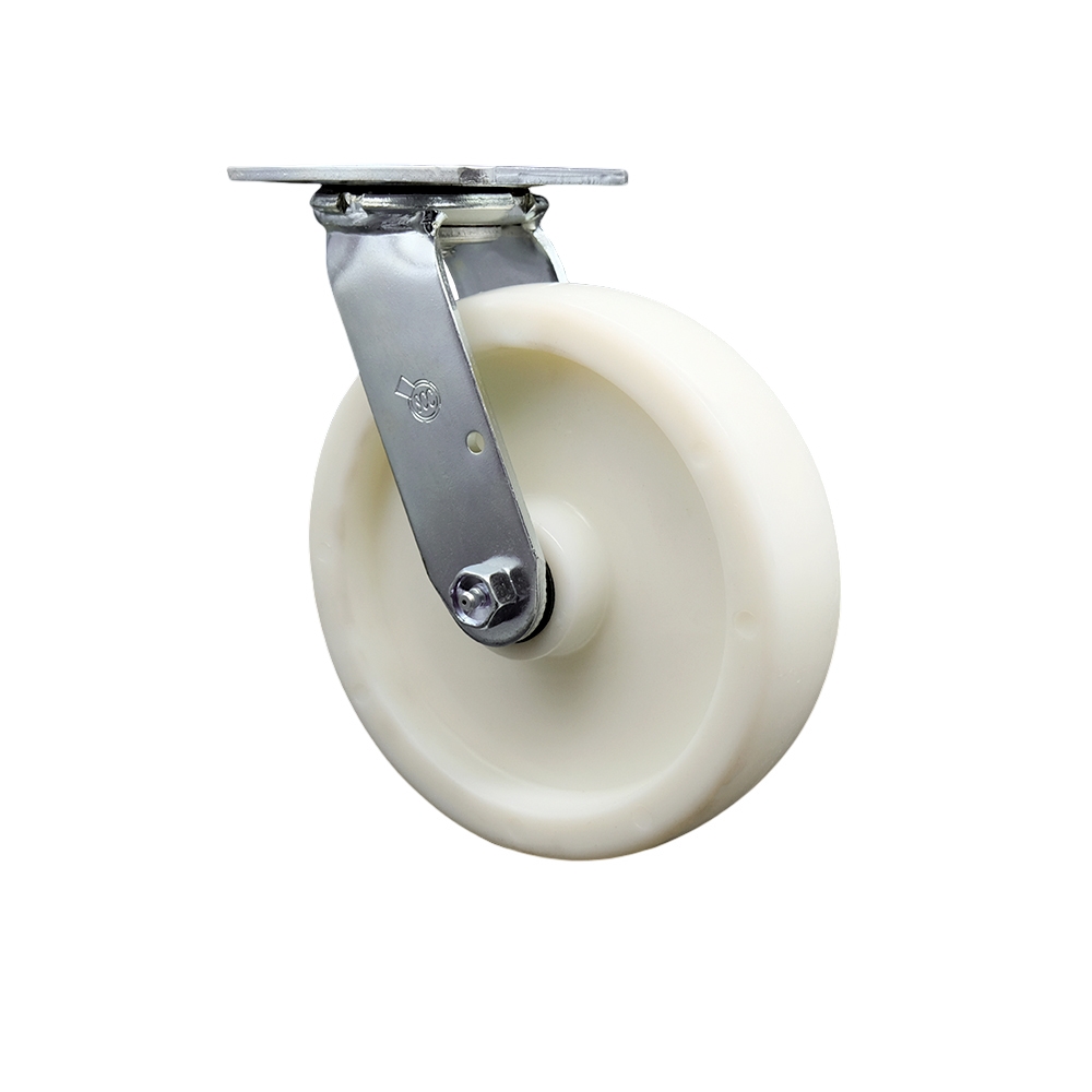 Nylon Swivel Top Plate Heavy Duty Caster with 8 Inch Wheel – 1,250 lbs. Capacity/Caster - Service Caster Brand — photo 1