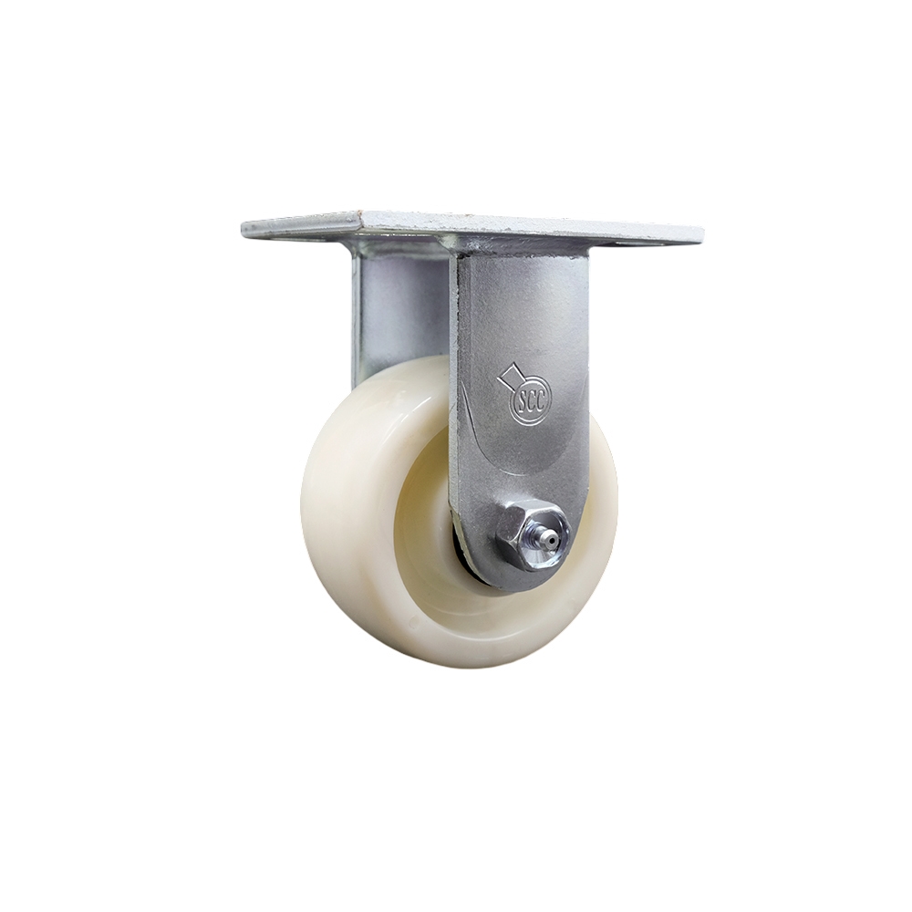 Nylon Rigid Top Plate Heavy Duty Caster with 4 Inch Wheel – 800 lbs. Capacity/Caster - Service Caster Brand — photo 1