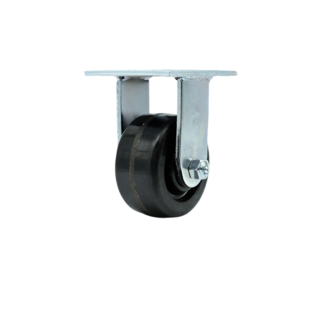 4" Heavy Duty Rigid Caster with Polyurethane Tread Wheel - 600 lbs Capacity - Service Caster Brand — photo 1